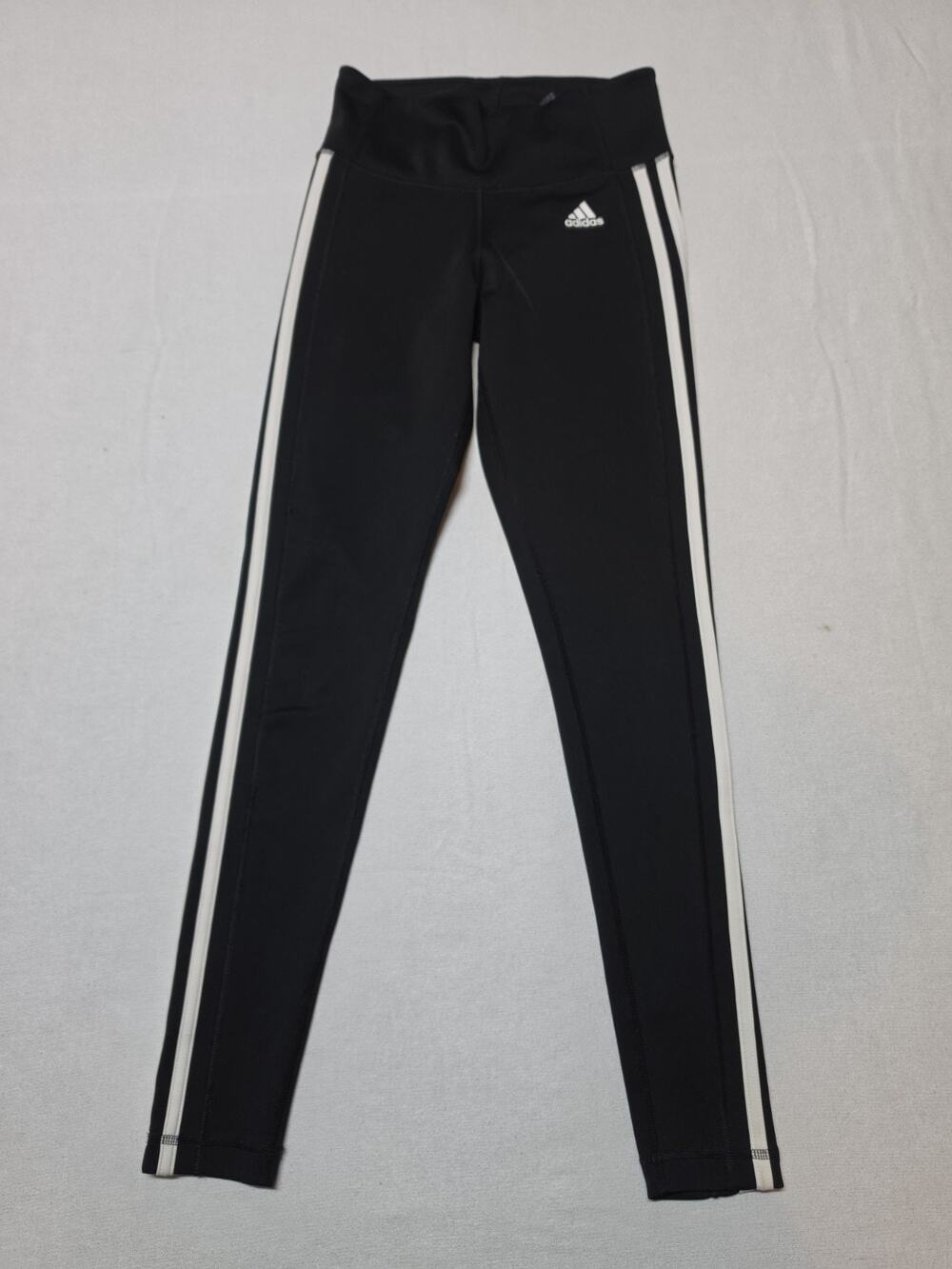 Adidas Women’s Small Black Climalite 3-Stripes High Rise Training Leggings